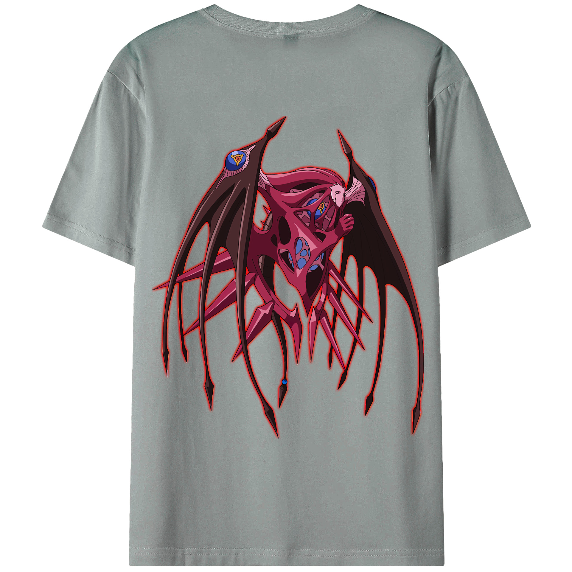 （画像用） 遊☆戯☆王 Yu-Gi-Oh! 綿100％ メンズ半袖Tシャツ（バックプリント） 通気性